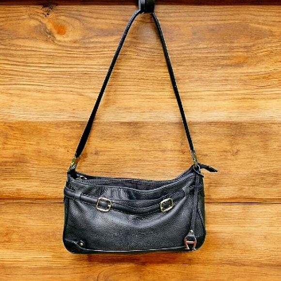 Etienne Aigner Equestrian Style Genuine Leather Shoulder - Picture 1 of 14